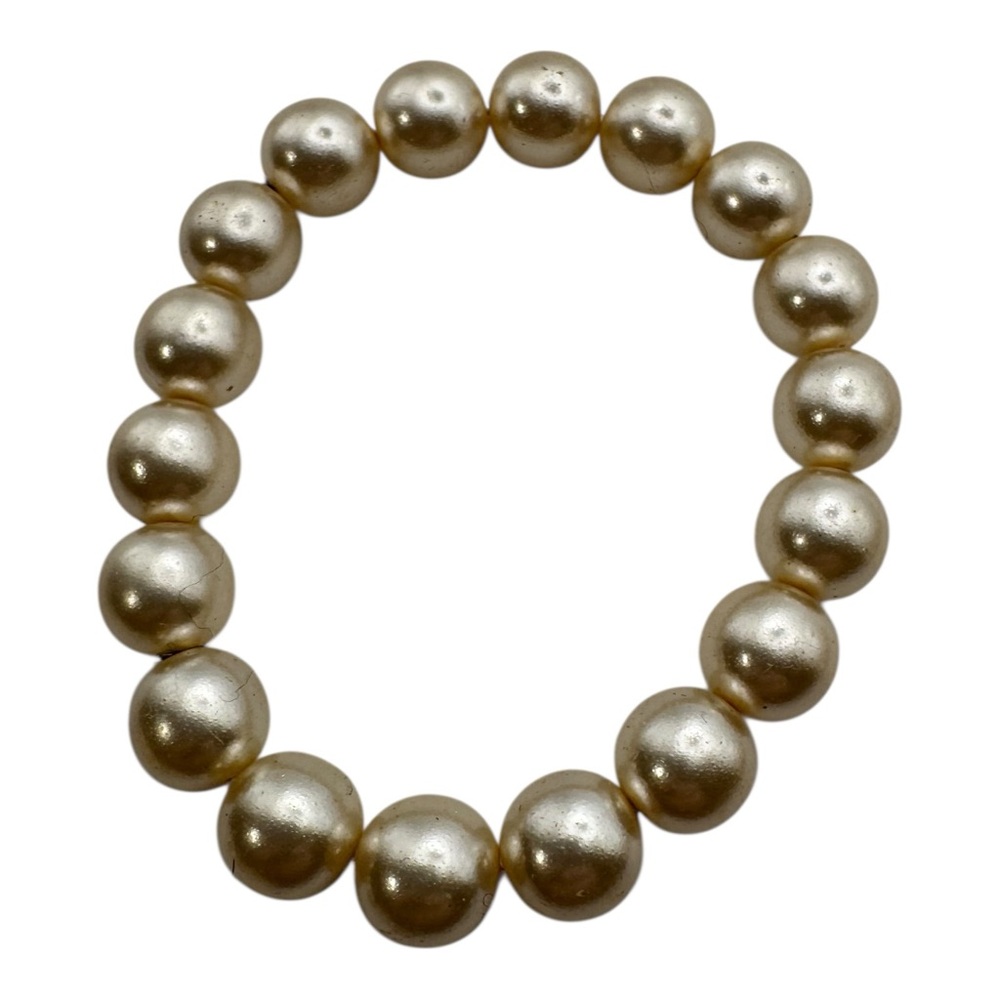 Lot of 4 Faux‎ Pearl Jewelry Pieces 3 Necklaces 1 Bracelet Vintage Costume - Picture 5 of 6